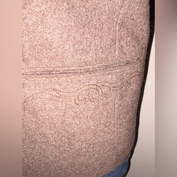 Vintage Brown Tweed Blazer with Notched Lapels - Picture 8 of 12